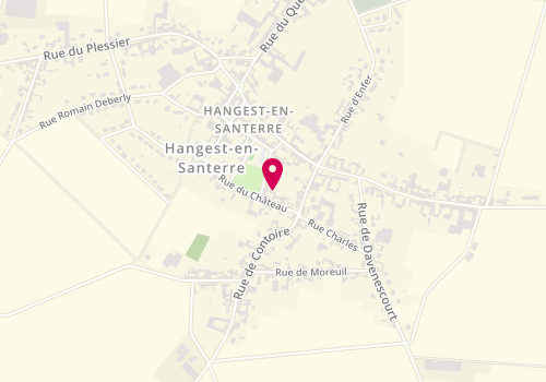 Plan de Mairie Hangest en Santerre, 1 Bis Rue du Souterrain, 80134 Hangest-en-Santerre