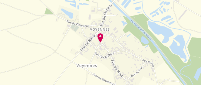 Plan de Voyennes, 10 Rue du Haut, 80400 Voyennes