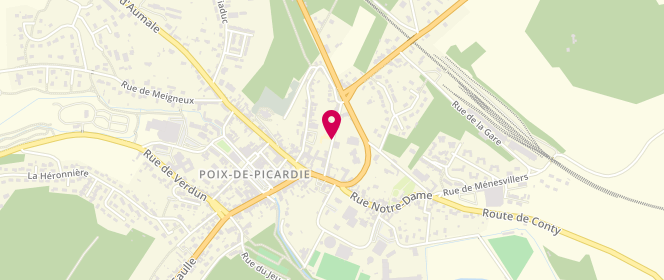 Plan de Accueil de loisirs Caj Extra Scolaire, Rue Docteur Barbier, 80290 Poix-de-Picardie