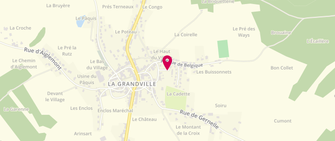 Plan de Accueil de loisirs Mairie De La Grandville, 4 Rue de l'École, 08700 La Grandville
