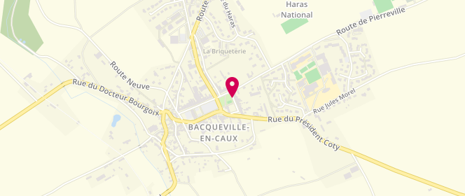Plan de Club de Loisirs Bacqueville en Caux, Place du Général de Gaulle, 76730 Bacqueville-en-Caux