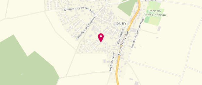 Plan de Accueil de loisirs de Dury, 4 Rue Jules Ferry, 80480 Dury