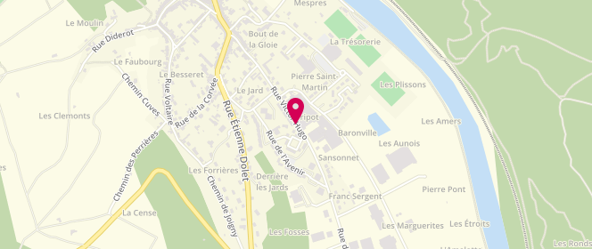 Plan de Centre Socio Culturel Aymon Lire, 38 Rue Victor Hugo, 08120 Bogny-sur-Meuse