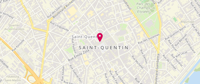 Plan de Accueil de loisirs les vacances olympiques, Rue des Anciens Combattants d'Afn, 02100 Saint-Quentin