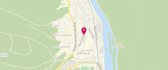 Plan de ACM Familles Rurales Deville-Laifour, 265 Rue Clément Pierlot, 08800 Deville