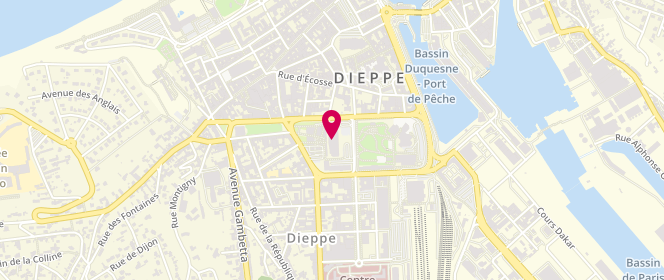 Plan de Accueil de loisirs Thomas, Rue Desceliers, 76200 Dieppe