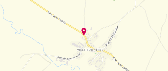 Plan de Accueil de loisirs extrascolaire Centre Pastel Villy sur Yères, Rue de la Vallée, 76260 Villy-sur-Yères