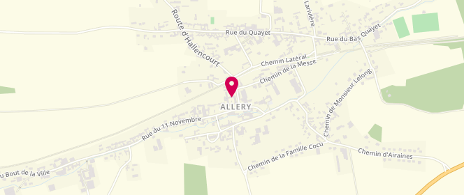 Plan de Acm d'Allery, 8 Place de la Mairie, 80270 Allery