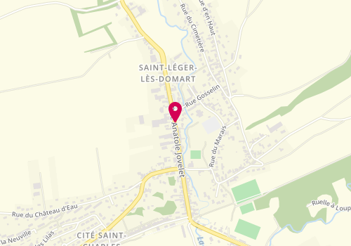 Plan de Accueil de loisirs saint Leger Les Domart, 7 Rue Anatole Jovelet, 80780 Saint-Léger-lès-Domart