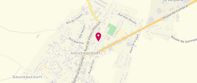 Plan de Accueil périscolaire de Gouzeaucourt, Rue du Stade, 59231 Gouzeaucourt