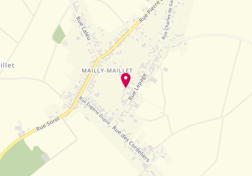 Plan de Accueil de loisirs Mailly Maillet, 9 Rue Lepage, 80560 Mailly-Maillet