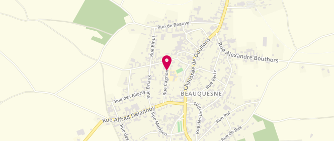 Plan de Accueil de loisirs Beauquesne, 10 Rue Cagnon, 80600 Beauquesne
