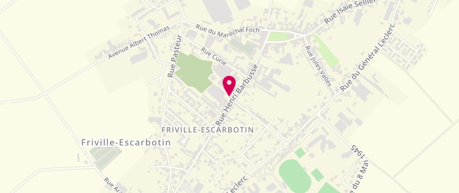 Plan de Accueil de loisirs Friville Escarbotin, 36 Rue Henri Barbusse, 80130 Friville-Escarbotin