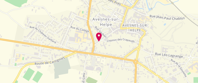 Plan de Centre de loisirs 6-13 ans, 36 Rue Cambrésienne, 59440 Avesnes-sur-Helpe