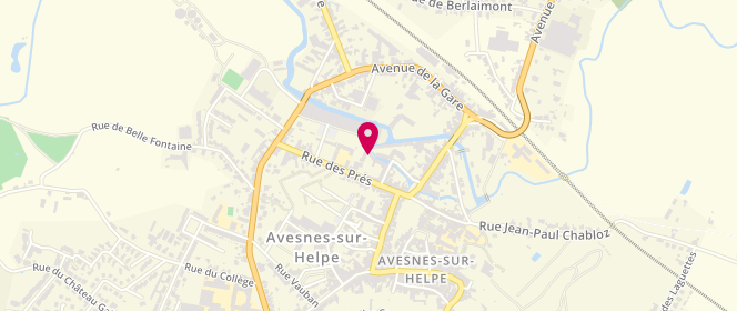 Plan de Centre Socioculturel Le Nouvel Air Lalp 11/17 Ans, 26 Bis Rue des Près, 59440 Avesnes-sur-Helpe