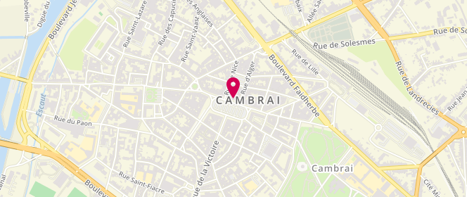 Plan de Centre Gambetta/Parc, 2 Rue Nice, 59400 Cambrai