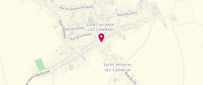 Plan de Accueil de loisirs Saint Hilaire Lez Cambrai, 2 Place Jean Jaurès, 59292 Saint-Hilaire-lez-Cambrai
