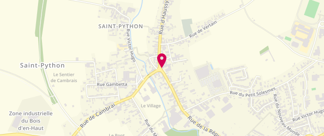 Plan de Accueil de loisirs périscolaire de Saint Python, Grand Place, 59730 Saint-Python