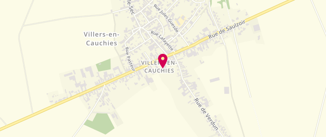 Plan de Accueil de loisirs de Villers-en-Cauchies, 13 Rue de Cambrai, 59188 Villers-en-Cauchies