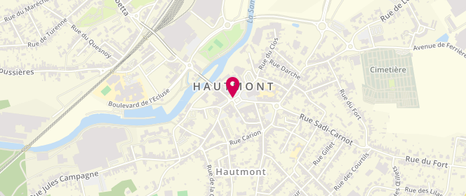 Plan de Centre Aout 6-17Ans Mp Lefort, 35 Place du Général de Gaulle, 59330 Hautmont