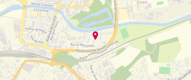 Plan de Acsm- Equipement Centre Social Des Provinces Françaises Ideo 11/17Ans, Rue de Champagne, 59600 Maubeuge