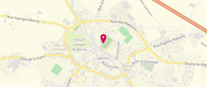 Plan de Commune de Bavay, Place Charles de Gaulle, 59570 Bavay