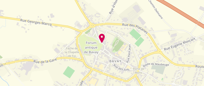 Plan de Communauté de Communes du Bavaisis, 14 Place du 11 Novembre, 59570 Bavay