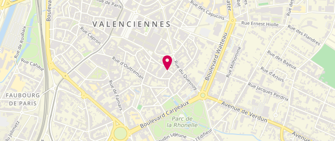 Plan de Maison de Quartiers Centre Ville, 10 Rue des Ursulines, 59300 Valenciennes