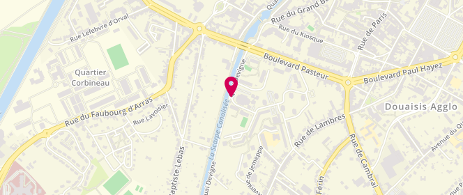Plan de Centre Social Gayant 3-17 Ans, 49 Rue Pierre de Coubertin, 59500 Douai