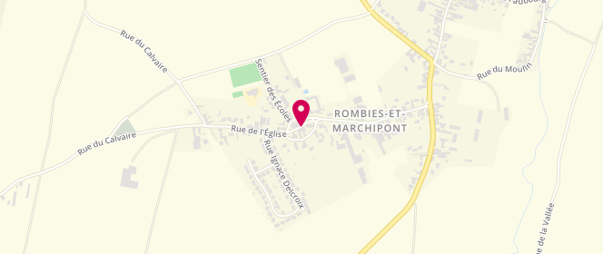 Plan de Accueil de loisirs Rombies & Marchipont, 27 Rue de l'Église, 59990 Rombies-et-Marchipont