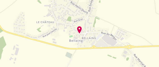 Plan de Sgdf Groupe Bonne Esperance Bellaing, 9 Rue Jean Jaures, 59135 Bellaing