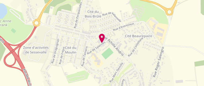 Plan de Centre Socioculturel Municipal A. Largiller, Rue de Salernes, 59490 Somain