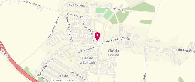 Plan de Centre Social de Frais Marais, 261 Rue Saint Amand, 59500 Douai