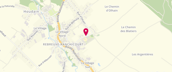 Plan de Association Centre De Loisirs Péri, Rue des Écoles, 62150 Rebreuve-Ranchicourt