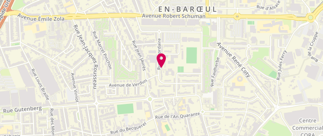 Plan de Groupe scolaire Renaissance/Reine Astrid, 43 Bis Rue Lacordaire, 59370 Mons-en-Barœul