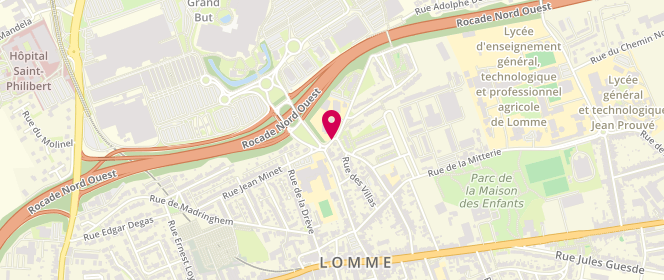 Plan de Defrenne Minet, Rue Defrenne, 59160 Lille