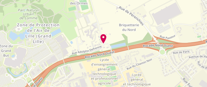 Plan de Centre Nature, Rue de Lompret, 59160 Lille