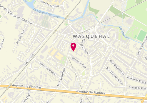 Plan de Ecole saint Edmond, 25 Rue Delerue, 59290 Wasquehal