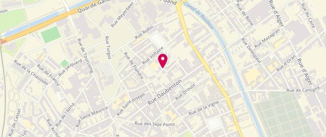 Plan de Centre Social Basse Masure Enfance Ados, 113 Rue Basse Masure, 59100 Roubaix