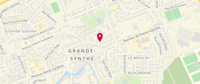 Plan de Groupe Scolaire Clemenceau / Jean Moulin, Rue Clemenceau, 59760 Grande-Synthe